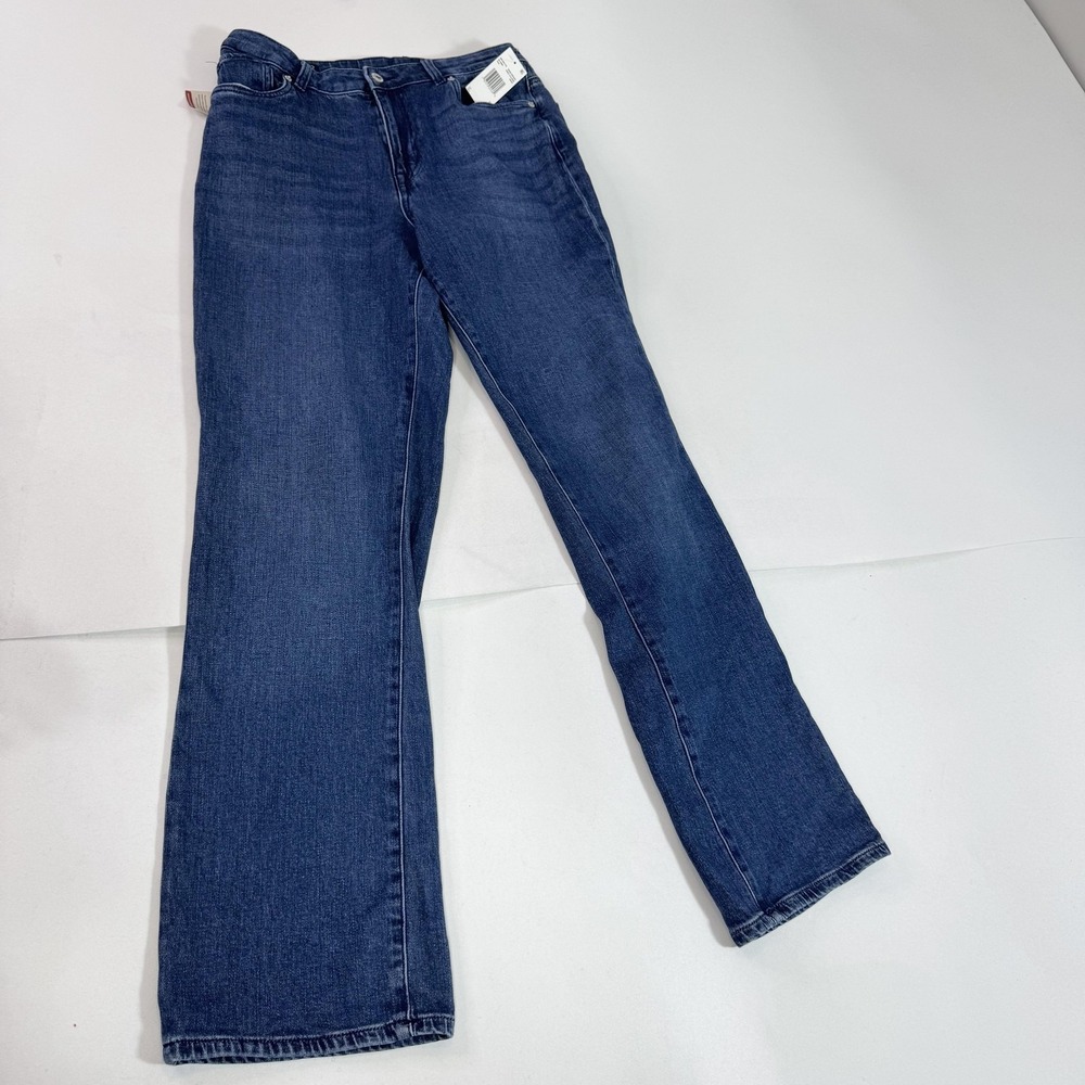 Buffalo David Bitton Jeans Womens 32 Blue Mid Rise Straight Mary Denim Stretch